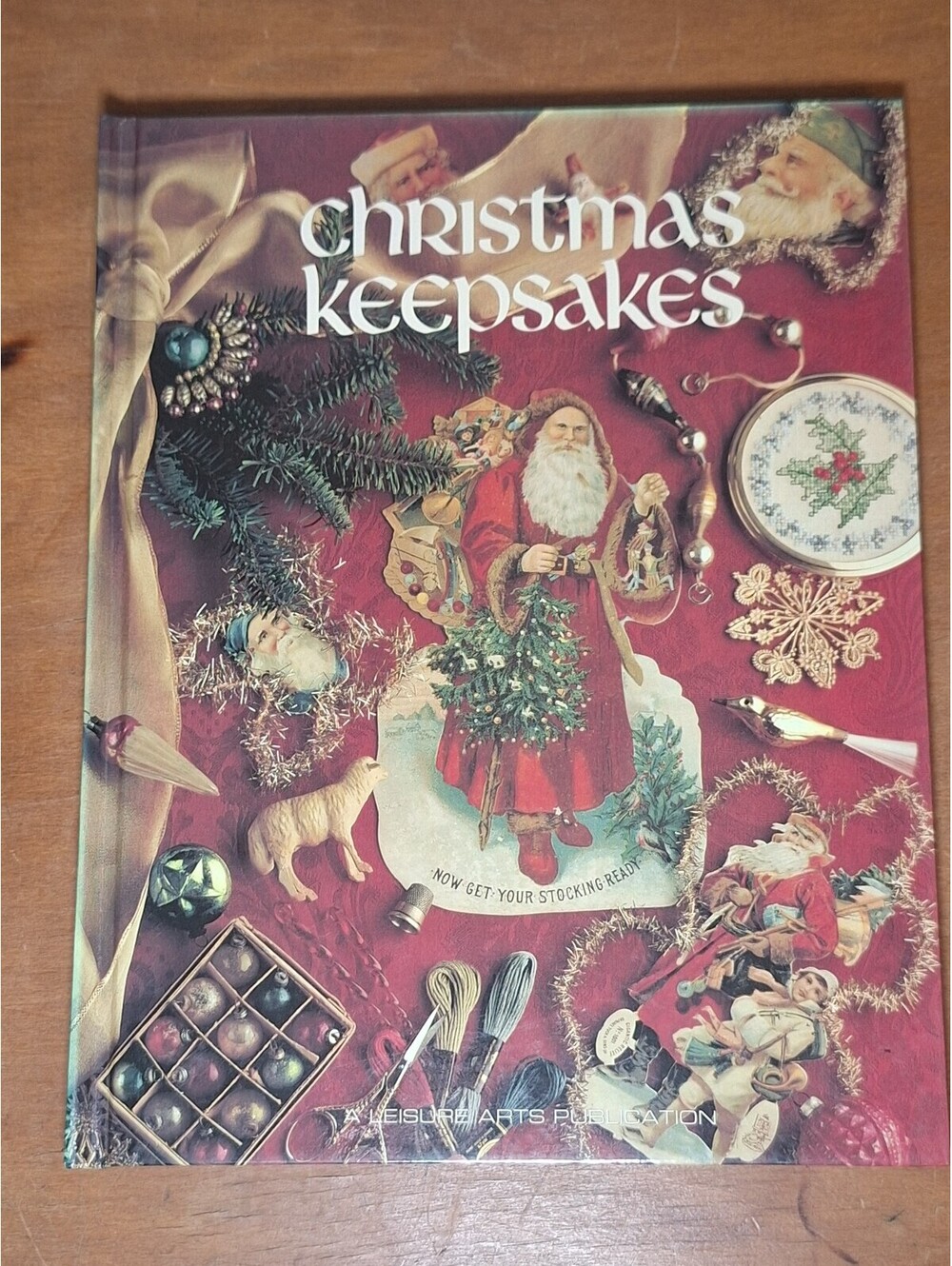 vintage hardcover craft book Christmas Keepsakes Book Two Leisure Arts in 1990
